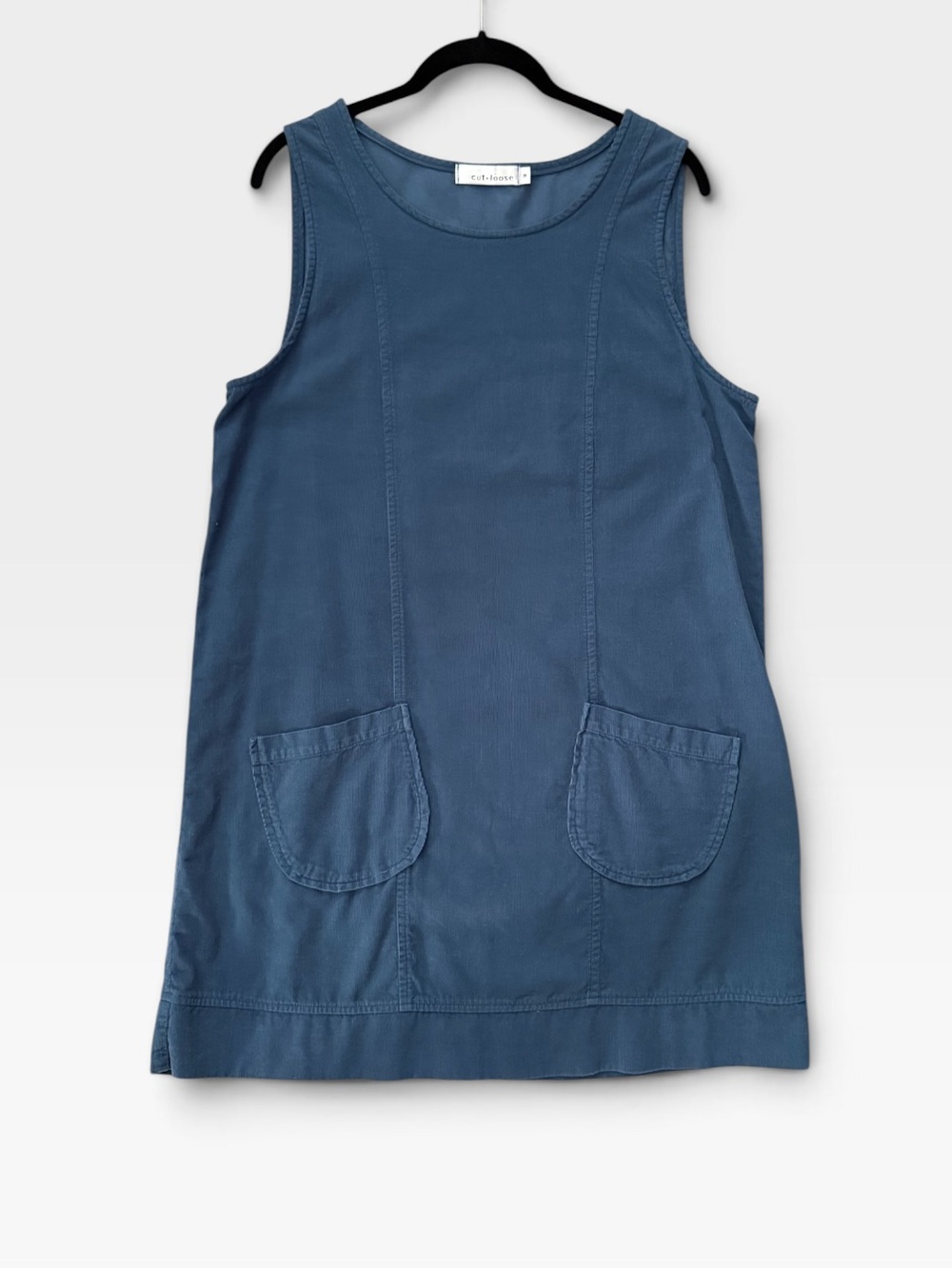 Cut Loose Pocket Pinafore Corduroy Jumper Dress